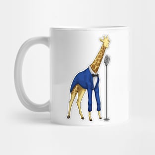 Giraffe Singer Microphone Music Mug